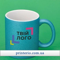 Чашка для сублимации Sublime Глиттер с логотипом керамика 330 мл